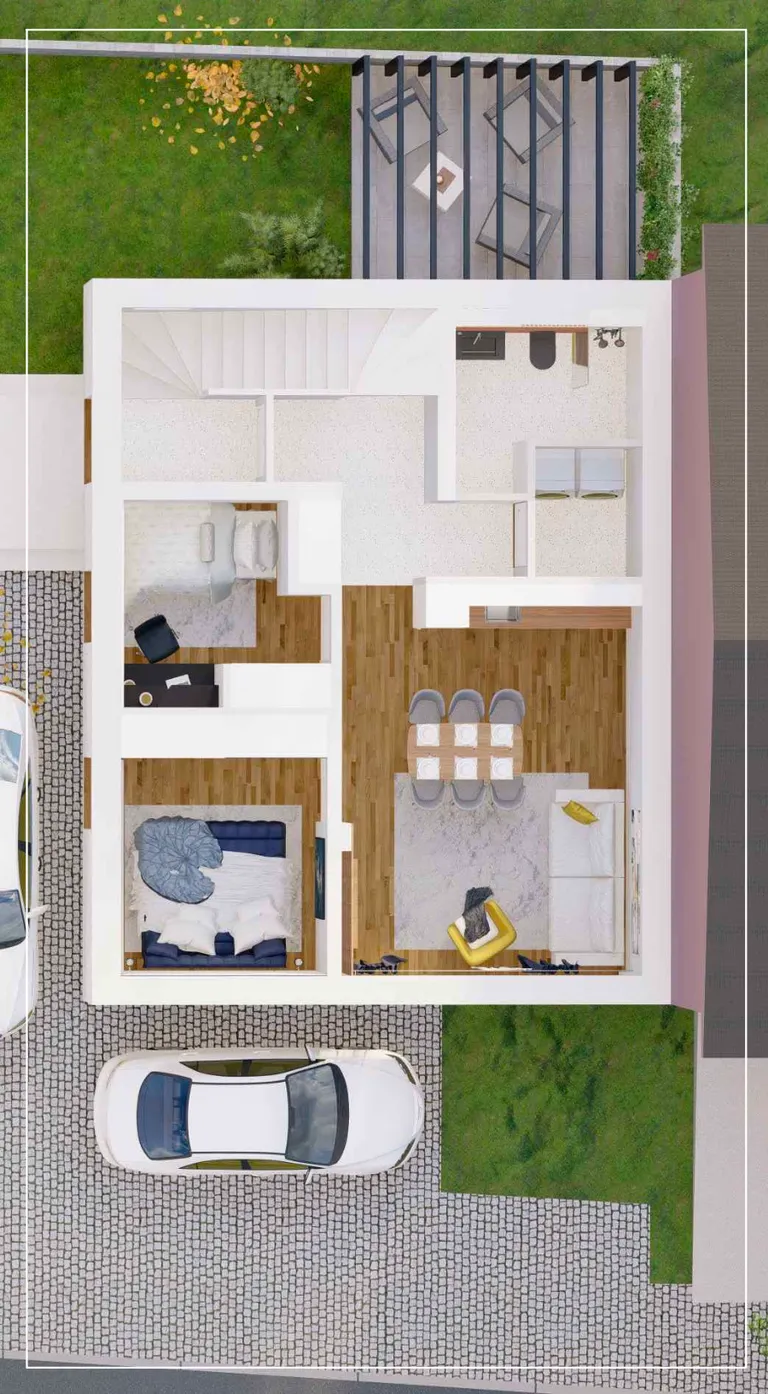 Záhreb, Trešnjevka - moderný trojizbový byt 72 m2 novostavba