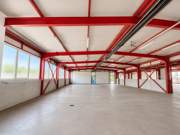 Facility 1,100 m² for rent, Buzin — office spaces, parking