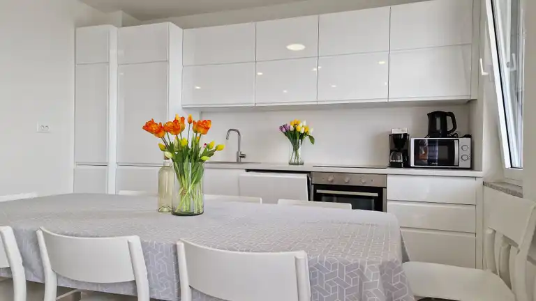 Privlaka - Dom szeregowy z basenem i tarasem na dachu.