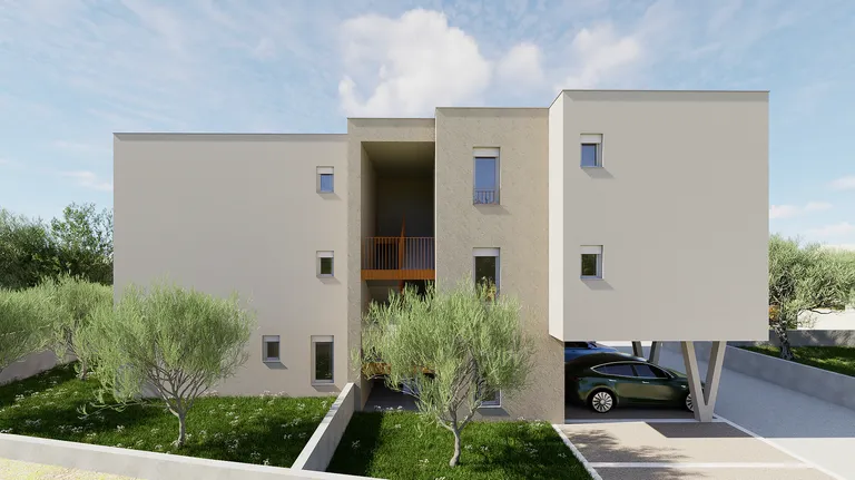 Kaštel Kambelovac – Trzypokojowe mieszkanie z tarasem, nowy budynek 81 m²