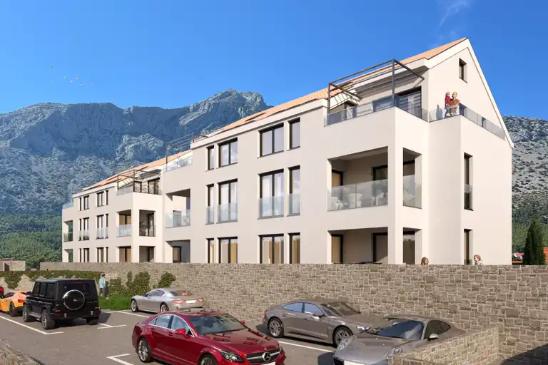 Pelješac, Orebić - Dvoupokojový apartmán s loggií a terasou