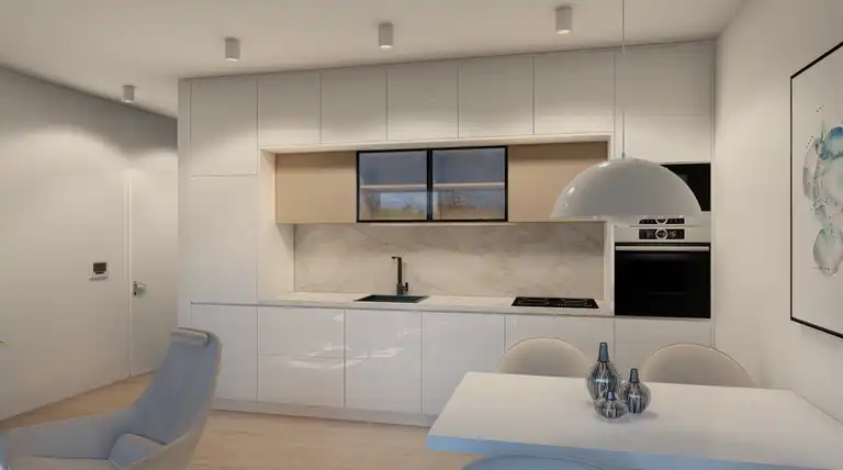 Podstrana, Strožanac – byt 48,39 m², novostavba, lodžie, garážové stání