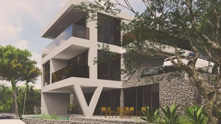 Omiš, Lokva Rogoznica - Moderna villa in costruzione con vista mare 277 m2
