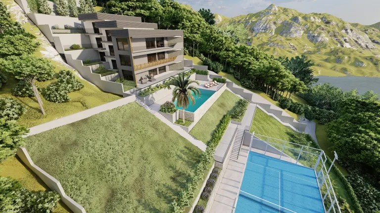 Omiš, Borak – Pozemok s projektom na výstavbu troch luxusných víl 2460m2