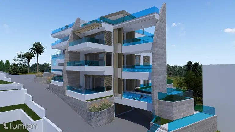 Šibenik, Grebaštica - Třípokojový byt s bazénem 109 m2 NOVÚ STAVBA