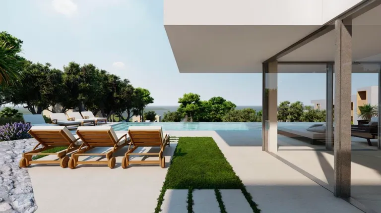 Trogir, Čiovo - Pozemok s projektom luxusnej vily
