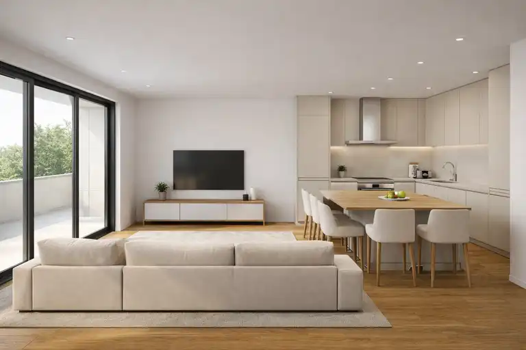 Макарска, Зеленка - двухкомнатная квартира в новостройке с террасой и садом.