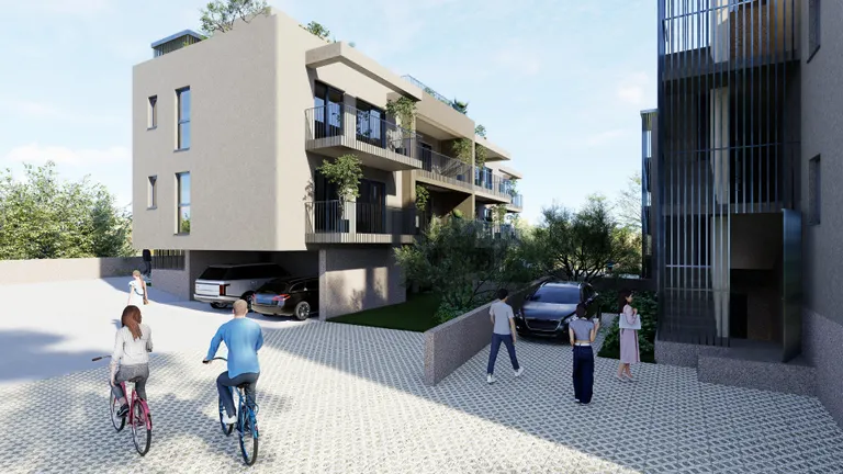 Trogir - Dvosoban stan s vrtom 95 m2 novogradnja