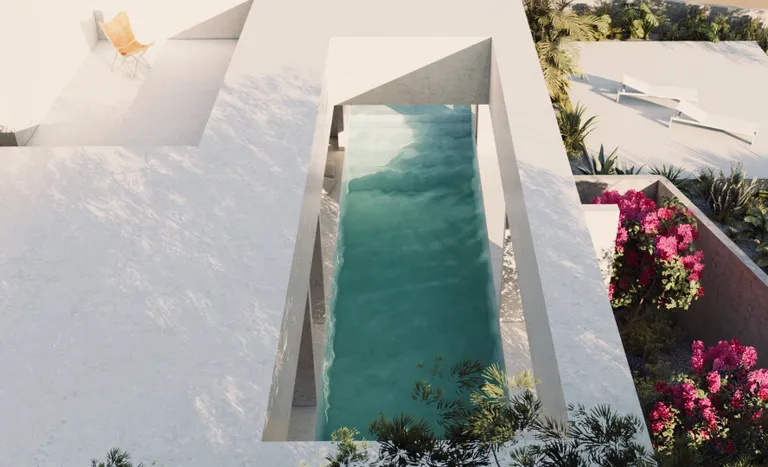 Spalato, Podstrana, terreno di 1400 m2 con progetto di villa di lusso con vista mare