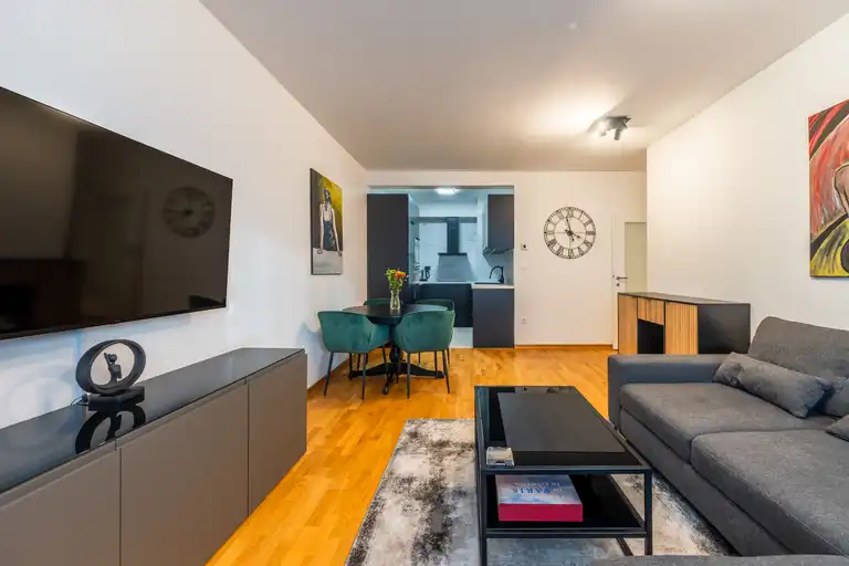 Загреб, Нижний город - Двухкомнатная современная квартира в аренду в новостройке.