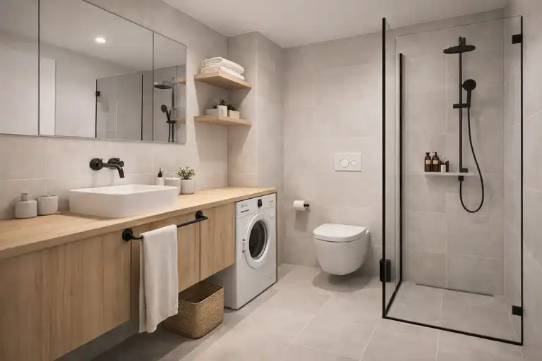 Makarska, Zelenka - dwupokojowe mieszkanie w nowym budynku z tarasem i ogrodem