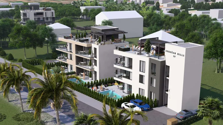 Zadar, Sukošan - Penthouse v novostavbě, 123 m2