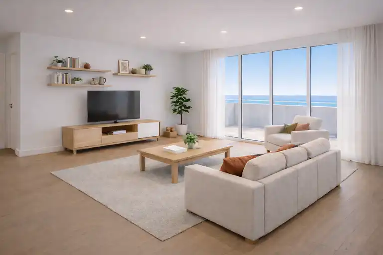 Макарска, Зеленка - двухкомнатная квартира в новостройке с террасой и садом.