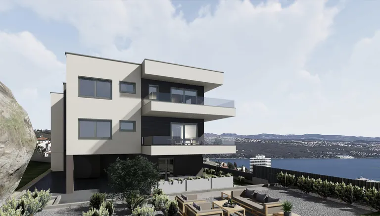 Kvarner, Opatija – Luksuzan dvosoban stan s pogledom na more 89 m2
