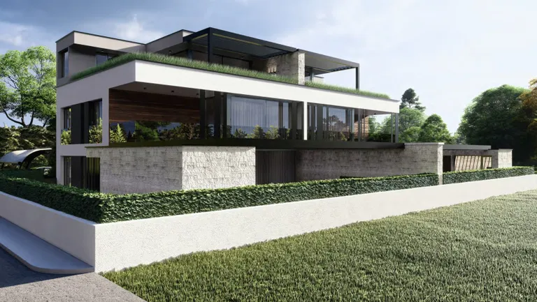 Istrie, Vabriga - Luxusní třípokojový byt se střešní terasou 117 m2