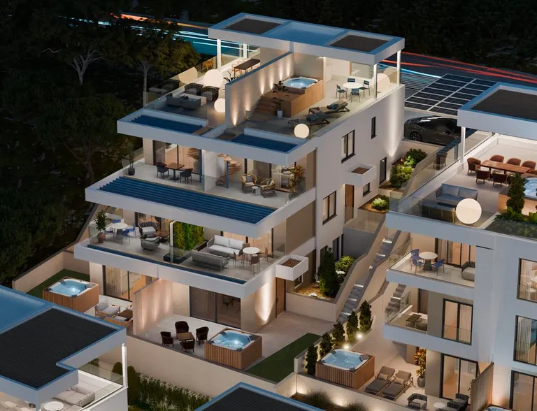 Trogir, Čiovo - Studio apartmán v luxusním apartmánovém komplexu u moře 27 m2