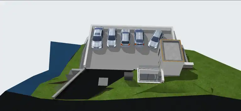 Omiš, Borak – građevinsko zemljište s projektom vile i bazenom