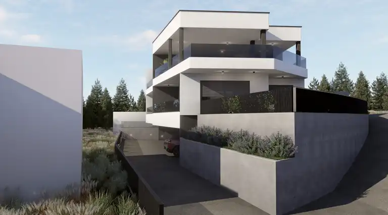 Záhřeb, Gračani – Třípokojový byt se zahradou v novostavbě