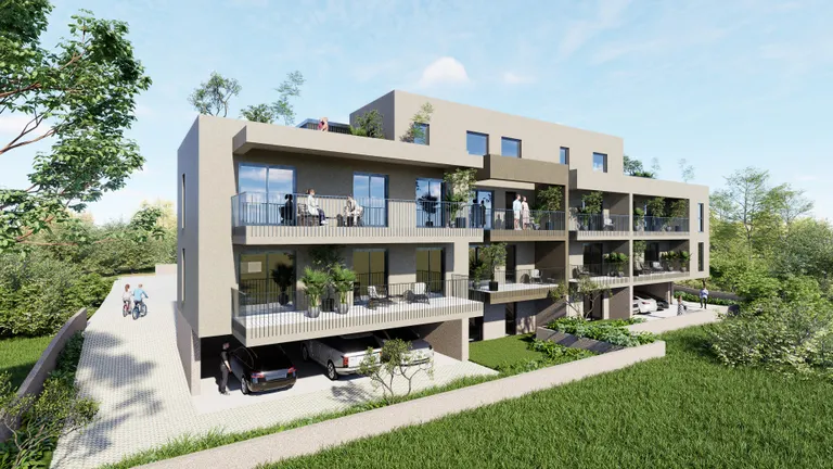 Trogir – Zwei-Zimmer-Wohnung mit Balkon 90 m2 Neubau