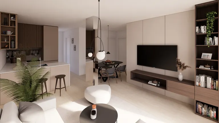 Záhřeb, Črnomerec - čtyřpokojový byt s balkónem a lodžií 71 m2 novostavba