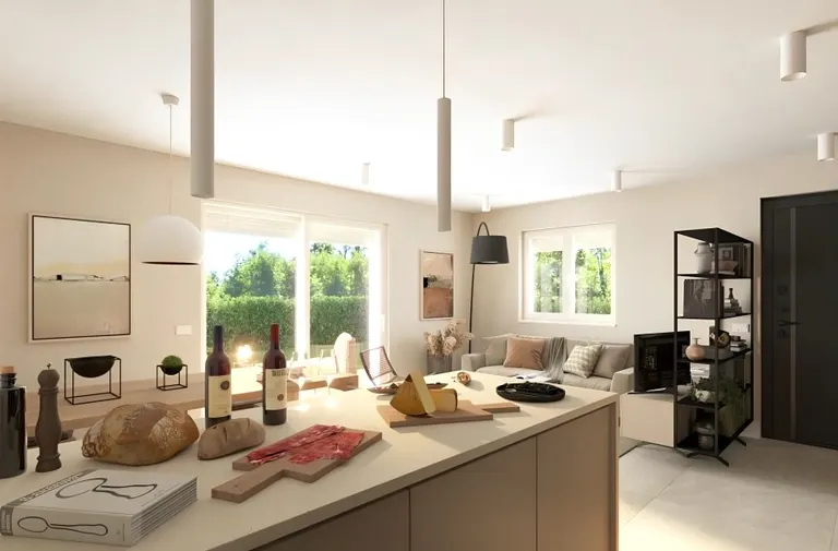 Poreč, Vranići – Dvojizbový byt na prízemí 90,44 m2