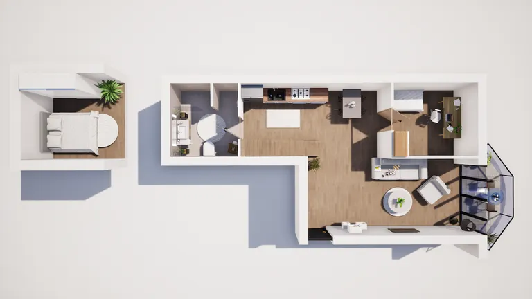 Záhreb, Trešnjevka - dvojpodlažný trojizbový byt 68 m2 novostavba