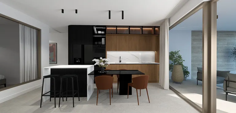 Šibenik, Grebaštica - Třípokojový byt se střešní terasou a bazénem 104 m2 NOVÁ STAVBA