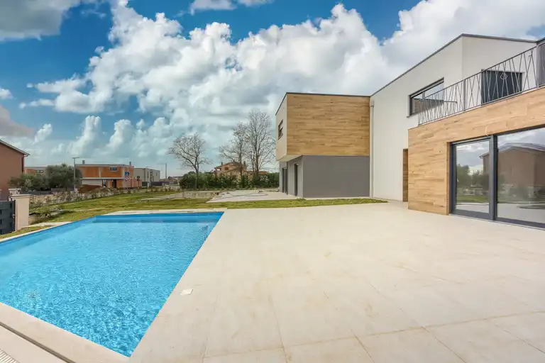 Kaštelir-Labinci - Dvojna kuća s bazenom i pogledom na more